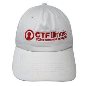 CTF Illinois 2024 Christmas In July 5K Strapback Baseball Cap White One Size Hit